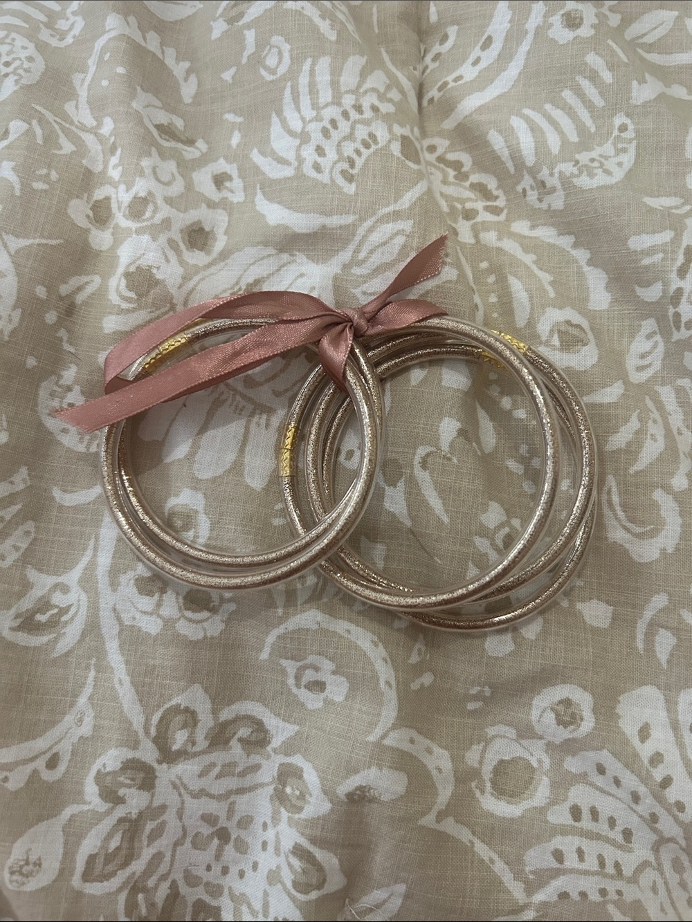 Gold Stackable Bangle Bracelet Set - Women Jewelry